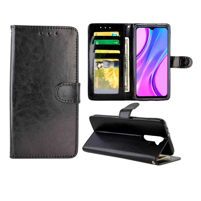 Crazy Horse Texture Leather Horizontal Flip Protective Case with Holder & Card Slots & Wallet & Photo Frame, For Xiaomi Redmi 9, For Xiaomi Redmi 9A, For Xiaomi Redmi 9C, For Nokia C1