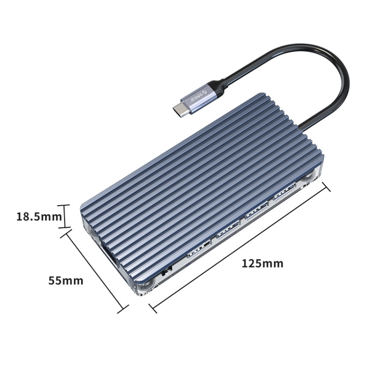 ORICO WB-11P 10 in 1 Type-C Transparent HUB, WB-11P