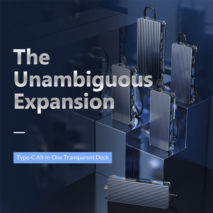 ORICO WB-8P 8-in-1 Type-C Transparent HUB, WB-8P