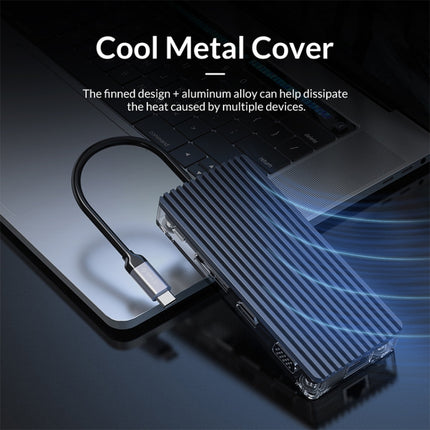 ORICO WB-8P 8-in-1 Type-C Transparent HUB, WB-8P