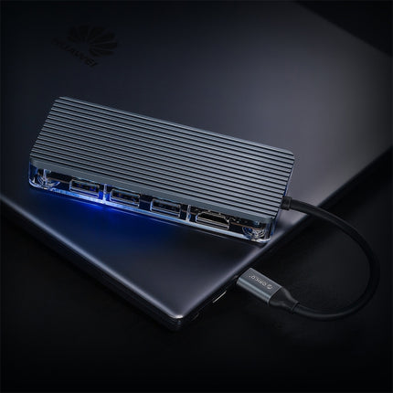 ORICO 6 in 1 Type-C Transparent HUB