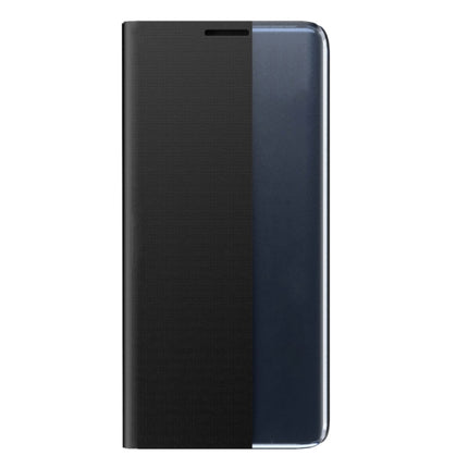 Plain Texture Cloth Attraction Flip Holder Leather Phone Case, For Galaxy Note20, For Galaxy Note20 Ultra