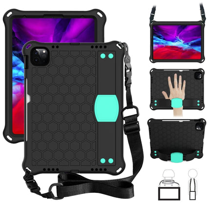Honeycomb Design EVA + PC Material Four Corner Anti Falling Flat Protective Shell with Strap, For iPad Air 2022 / 2020 10.9