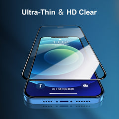ENKAY Hat-Prince Full Glue 0.26mm 9H 2.5D Tempered Glass Full Coverage Film, For iPhone 12 mini, For iPhone 12 / 12 Pro, For iPhone 12 Pro Max