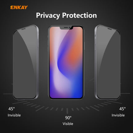 ENKAY Hat-Prince 0.26mm 9H 6D Privacy Anti-spy Full Screen Tempered Glass Film, For iPhone 12 mini 5.4, For iPhone 12 / 12 Pro 6.1, For iPhone 12 Pro Max 6.7