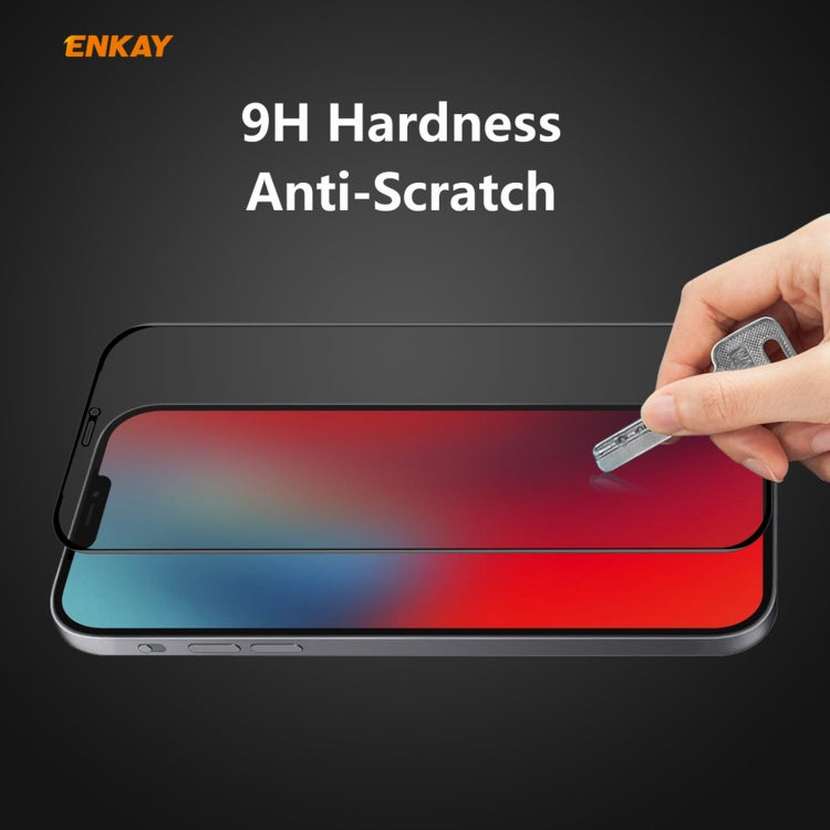 ENKAY Hat-Prince 0.26mm 9H 6D Privacy Anti-spy Full Screen Tempered Glass Film, For iPhone 12 mini 5.4, For iPhone 12 / 12 Pro 6.1, For iPhone 12 Pro Max 6.7