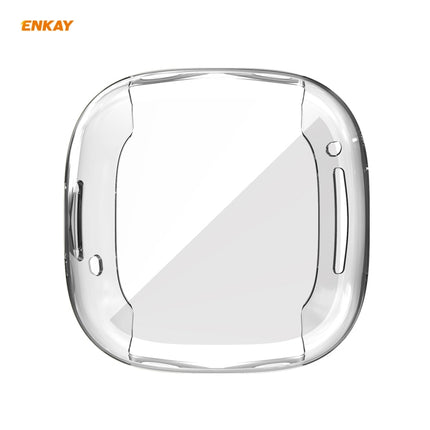 For Fitbit Versa 3 / Fitbit Sense ENKAY Hat-Prince ENK-AC8208 Full Coverage Transparent TPU Soft Case