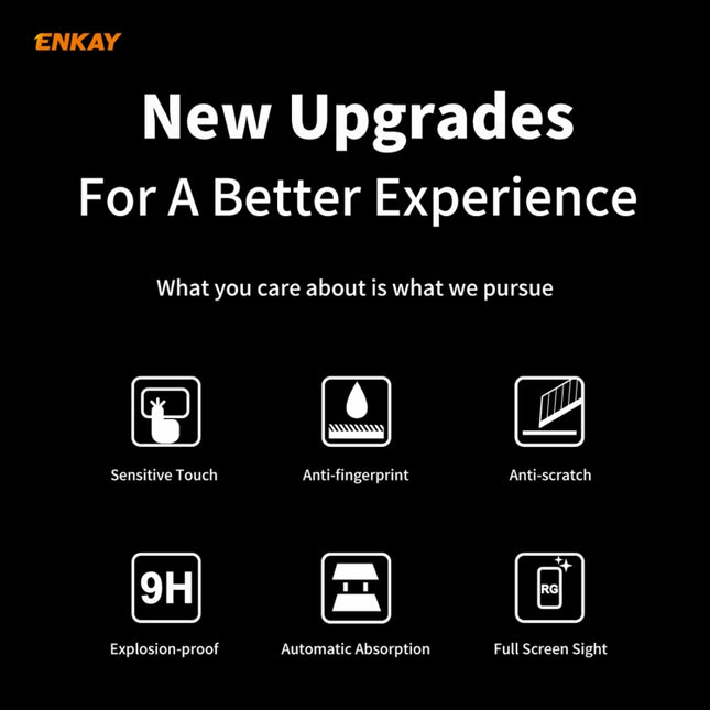 ENKAY Hat-Prince Full Glue 0.26mm 9H 2.5D Tempered Glass Full Coverage Film, For Samsung Galaxy M51, For Samsung Galaxy A42 5G, For Xiaomi Poco X3 / X3 NFC