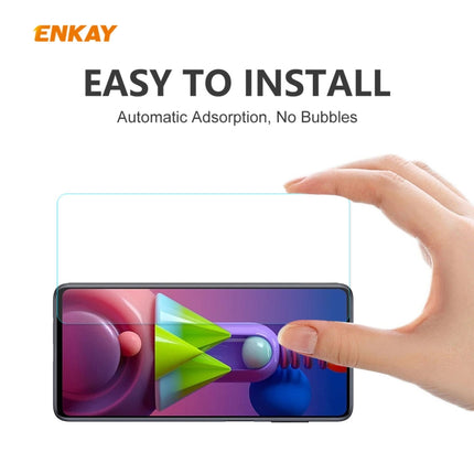2 PCS ENKAY Hat-Prince 0.26mm 9H 2.5D Curved Edge Tempered Glass Film