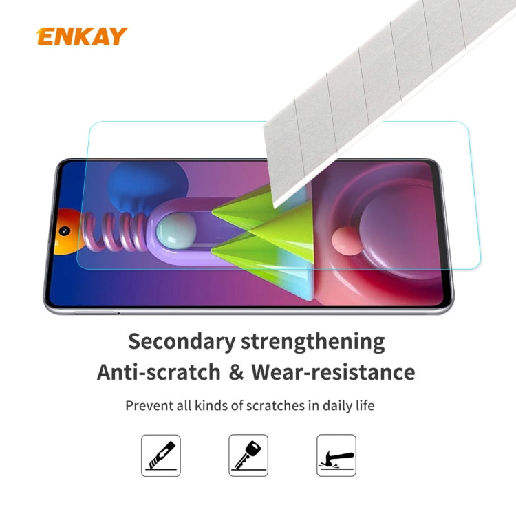 5 PCS ENKAY Hat-Prince 0.26mm 9H 2.5D Curved Edge Tempered Glass Film