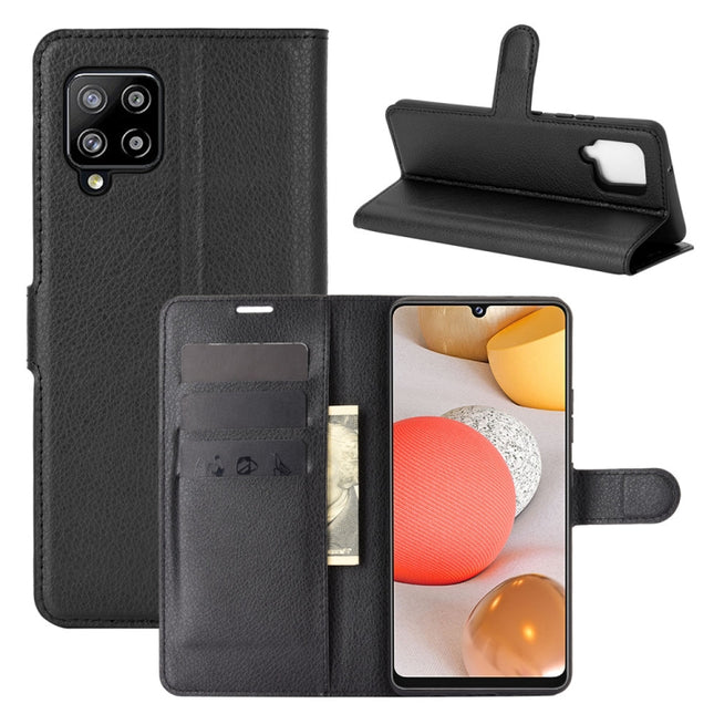 For Samsung Galaxy A42 5G Litchi Texture Horizontal Flip Protective Case with Holder & Card Slots & Wallet, For Galaxy A42 5G