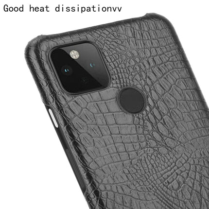 For Google Pixel 4a 5G Shockproof Crocodile Texture PC + PU Case, For Google Pixel 4a 5G