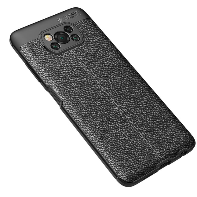 Litchi Texture TPU Shockproof Case, For Xiaomi Poco X3 NFC