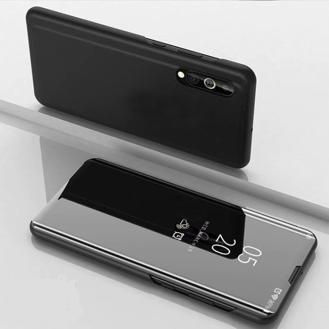 Plated Mirror Horizontal Flip Leather Case with Holder, For Xiaomi Redmi 9A, For Xiaomi Redmi 9C, For Xiaomi Mi 10 Ultra