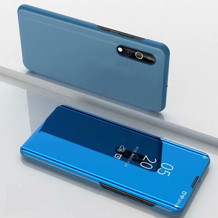 Plated Mirror Horizontal Flip Leather Case with Holder, For Xiaomi Redmi 9A, For Xiaomi Redmi 9C, For Xiaomi Mi 10 Ultra