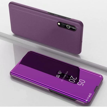 Plated Mirror Horizontal Flip Leather Case with Holder, For Xiaomi Redmi 9A, For Xiaomi Redmi 9C, For Xiaomi Mi 10 Ultra