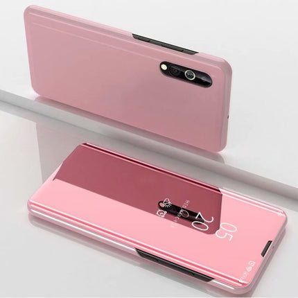 Plated Mirror Horizontal Flip Leather Case with Holder, For Xiaomi Redmi 9A, For Xiaomi Redmi 9C, For Xiaomi Mi 10 Ultra