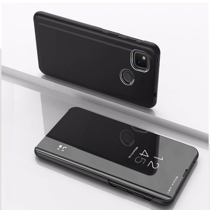 Plated Mirror Horizontal Flip Leather Case with Holder, For Xiaomi Redmi 9A, For Xiaomi Redmi 9C, For Xiaomi Mi 10 Ultra