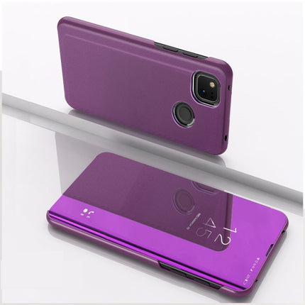 Plated Mirror Horizontal Flip Leather Case with Holder, For Xiaomi Redmi 9A, For Xiaomi Redmi 9C, For Xiaomi Mi 10 Ultra