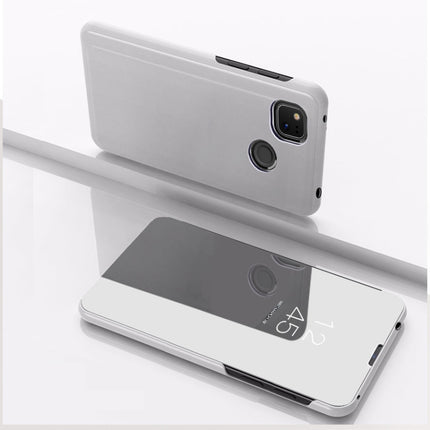 Plated Mirror Horizontal Flip Leather Case with Holder, For Xiaomi Redmi 9A, For Xiaomi Redmi 9C, For Xiaomi Mi 10 Ultra
