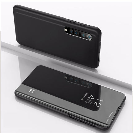 Plated Mirror Horizontal Flip Leather Case with Holder, For Xiaomi Redmi 9A, For Xiaomi Redmi 9C, For Xiaomi Mi 10 Ultra