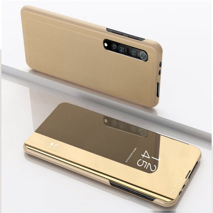 Plated Mirror Horizontal Flip Leather Case with Holder, For Xiaomi Redmi 9A, For Xiaomi Redmi 9C, For Xiaomi Mi 10 Ultra