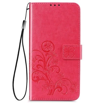 Four-leaf Clasp Embossed Buckle Mobile Phone Protection Leather Case with Lanyard & Card Slot & Wallet & Bracket Function, For Galaxy S20 FE / S20 Lite