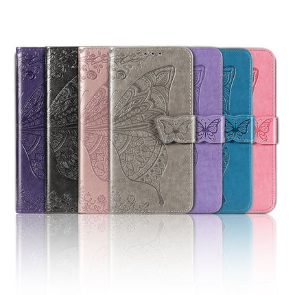 Butterfly Love Flower Embossed Horizontal Flip Leather Case with Bracket / Card Slot / Wallet / Lanyard, For Galaxy S20 FE / S20 Lite, For Xiaomi Poco X3 NFC, For Samsung Galaxy S20 FE, For LG Style3 L-41A, For Moto G9 Play