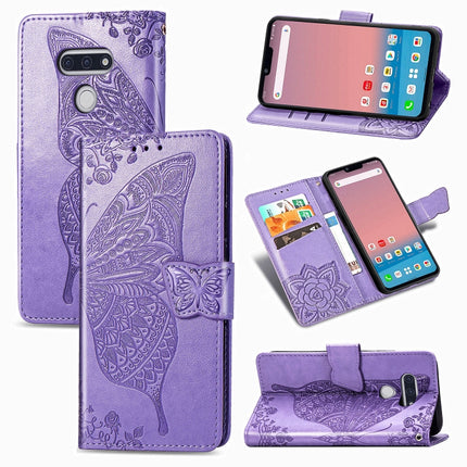 Butterfly Love Flower Embossed Horizontal Flip Leather Case with Bracket / Card Slot / Wallet / Lanyard, For Galaxy S20 FE / S20 Lite, For Xiaomi Poco X3 NFC, For Samsung Galaxy S20 FE, For LG Style3 L-41A, For Moto G9 Play