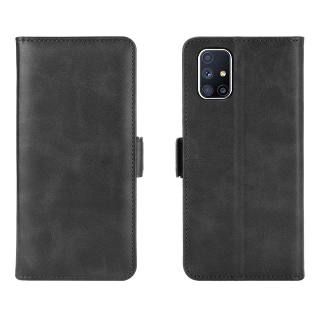 For Samsung Galaxy M51 (Side Fingerprint) Dual-side Magnetic Buckle Horizontal Flip Leather Case with Holder & Card Slots & Wallet, For Galaxy M51