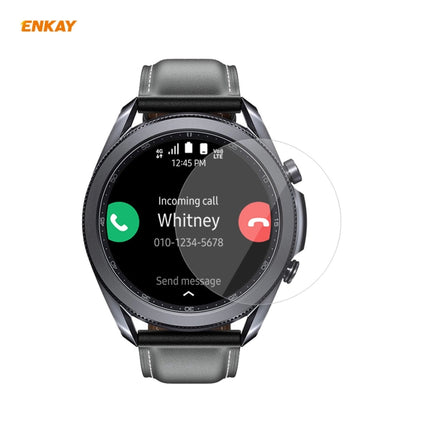 2 PCS ENKAY Hat-Prince Clear HD PET Screen Protector Film, For Samsung Galaxy Watch3 45mm, For Samsung Galaxy Watch3 41mm