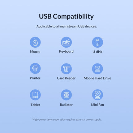 ORICO TWU3-7A-BK HUB USB 3.0 de 7 puertos, TWU3-7A