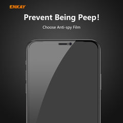 5 PCS ENKAY Hat-Prince 0.26mm 9H 6D Privacy Anti-spy Full Screen Tempered Glass Film, For iPhone 12 mini 5.4, For iPhone 12 / 12 Pro 6.1, For iPhone 12 Pro Max 6.7
