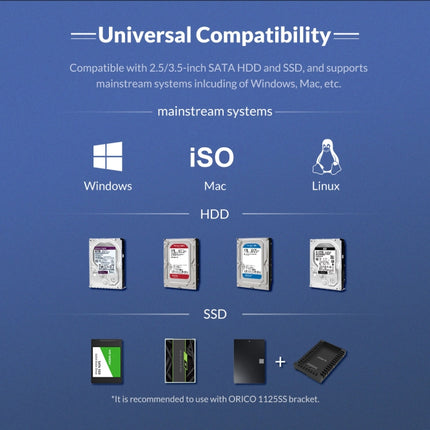 ORICO NS200U3 3.5 inch 2 Bay USB3.0 Hard Drive Enclosure, NS200U3