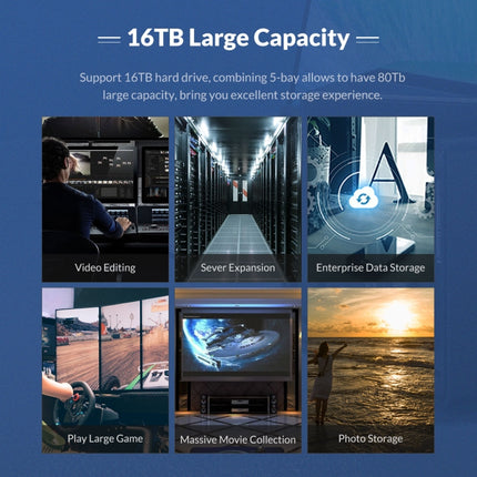 ORICO NS200U3 3.5 inch 2 Bay USB3.0 Hard Drive Enclosure, NS200U3