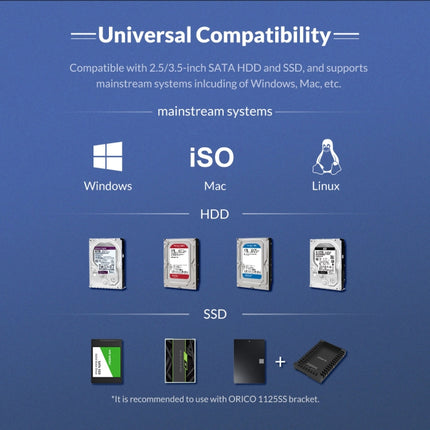 ORICO NS200RU3 2 Bay USB3.0 Festplattengehäuse mit Raid, NS200RU3