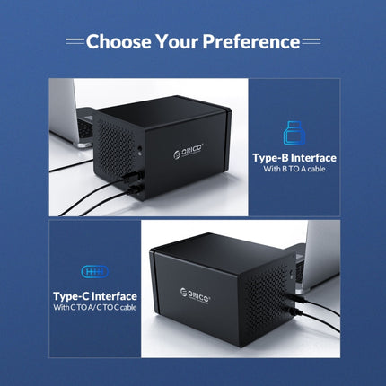 ORICO NS200RU3 2 Bay USB3.0 Festplattengehäuse mit Raid, NS200RU3