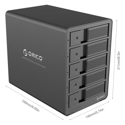 ORICO 9558RU3-V1-BK 3.5-Inch External Hard Drive Enclosure, 9558RU3-V1-BK
