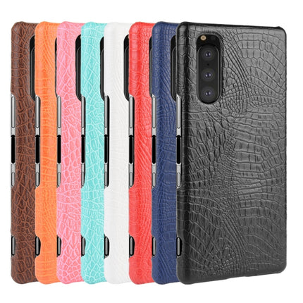 For Sony Xperia 5 II Shockproof Crocodile Texture PC + PU Case