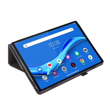 2-Folding Business Horizontal Flip PU Leather Case with Card Slots & Holder, For Lenovo Tab M10 10.1, For  Lenovo Tab M10 10.1, For Lenovo M10 Plus