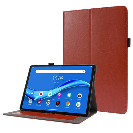 2-Folding Business Horizontal Flip PU Leather Case with Card Slots & Holder, For Lenovo Tab M10 10.1, For  Lenovo Tab M10 10.1, For Lenovo M10 Plus