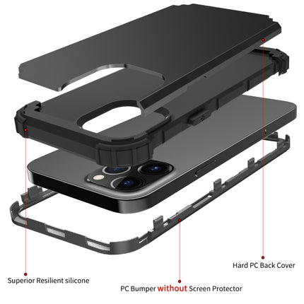 PC+ Silicone Three-piece Anti-drop Mobile Phone Protective Back Cover, For iPhone 12 mini, For iPhone 12 / 12 Pro, For iPhone 12 Pro Max