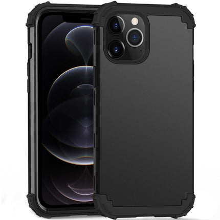 PC+ Silicone Three-piece Anti-drop Mobile Phone Protective Back Cover, For iPhone 12 mini, For iPhone 12 / 12 Pro, For iPhone 12 Pro Max