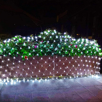 4x6m 672 LEDs Waterproof Fishing Net Lights Curtain String Lights Fairy Wedding Party Holiday Decoration Lamps 220V, EU Plug