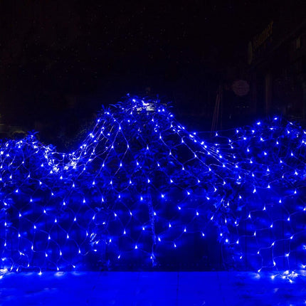 4x6m 672 LEDs Waterproof Fishing Net Lights Curtain String Lights Fairy Wedding Party Holiday Decoration Lamps 220V, EU Plug