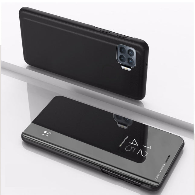 Plated Mirror Horizontal Flip Leather Case with Holder, For OPPO A93/Reno4 Lite/F17 Pro/Reno 4F, For Xiaomi Mi 10T/10T Pro