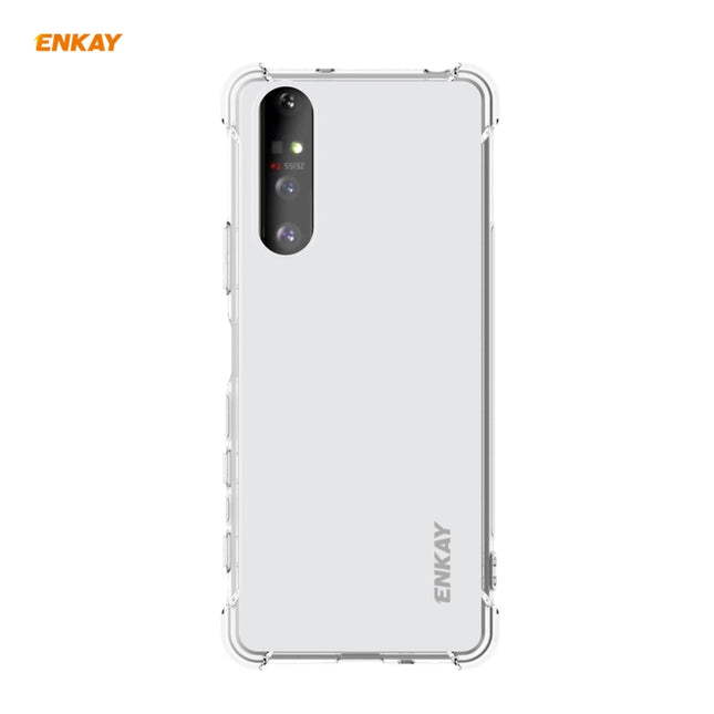 Hat-Prince ENKAY Clear TPU Shockproof Case Soft Anti-slip Cover, For Motorola Moto G9 Plus, For Motorola Moto G9 / G9 Play, For Xiaomi Redmi 9A, For Xiaomi Redmi 9C, For Samsung Galaxy A01 Core / M01 Core, For Samsung Galaxy A42 5G, For Sony Xperia 5 I...