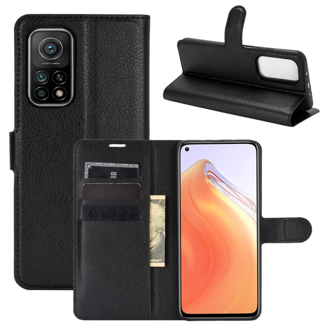 For Xiaomi Mi 10T / 10T Pro Litchi Texture Horizontal Flip Protective Case with Holder & Card Slots & Wallet, For Xiaomi Mi 10T