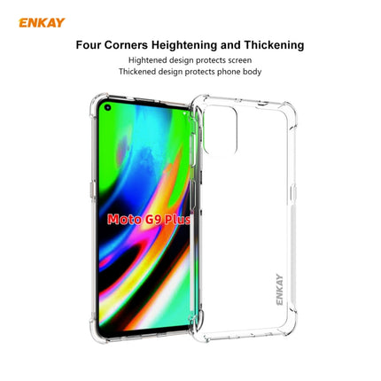 Hat-Prince ENKAY Clear TPU Shockproof Case Soft Anti-slip Cover + 0.26mm 9H 2.5D Tempered Glass Protector Film, For Motorola Moto G9 Plus, For Motorola Moto G9 / G9 Play, For Samsung Galaxy A42 5G, For Samsung Galaxy M31s, for Sony Xperia 5 II���������...