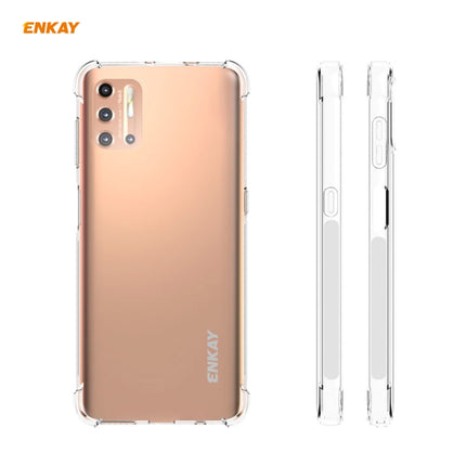 Hat-Prince ENKAY Clear TPU Shockproof Case Soft Anti-slip Cover + 0.26mm 9H 2.5D Tempered Glass Protector Film, For Motorola Moto G9 Plus, For Motorola Moto G9 / G9 Play, For Samsung Galaxy A42 5G, For Samsung Galaxy M31s, for Sony Xperia 5 II���������...